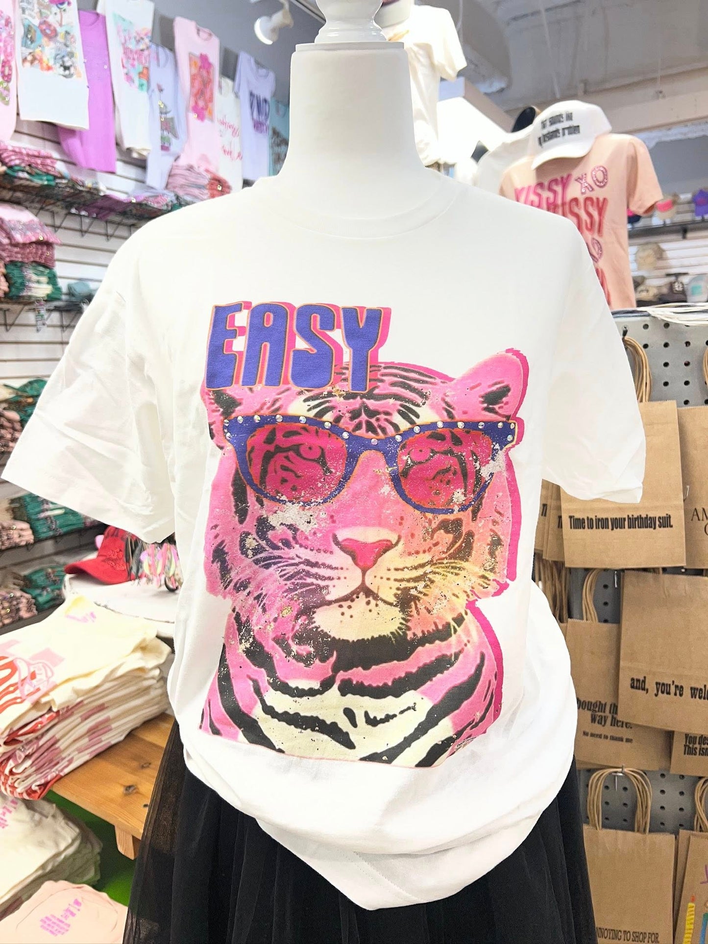 EASY TIGER CRYSTAL EMBELLISHED TEE