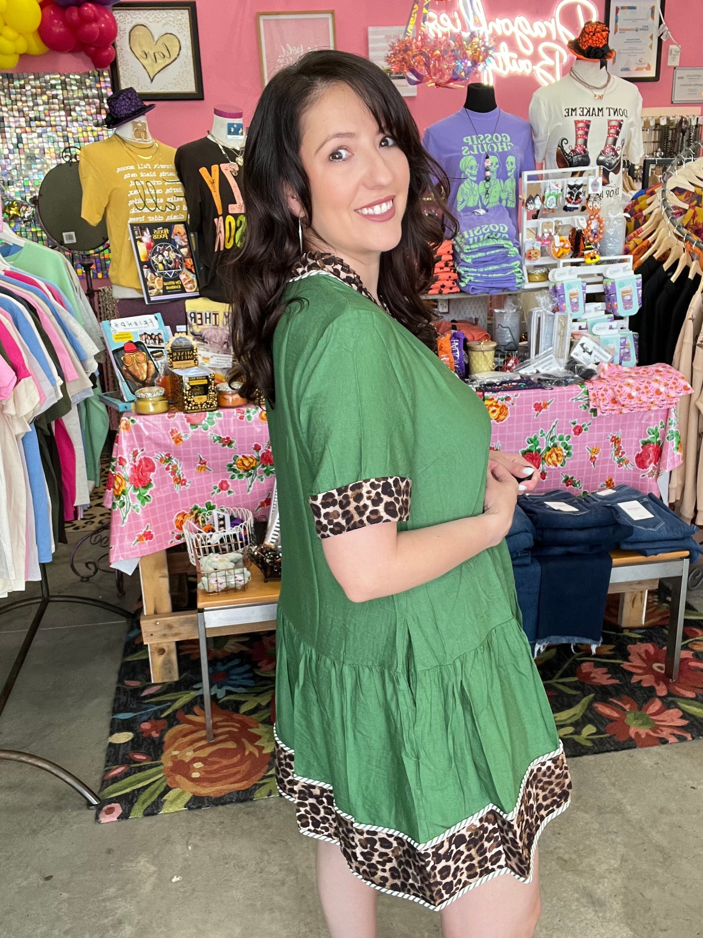 ✨ Solid Short Sleeve Mini Dress ✨ - FERN