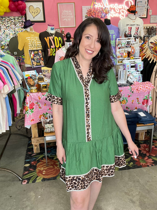 ✨ Solid Short Sleeve Mini Dress ✨ - FERN