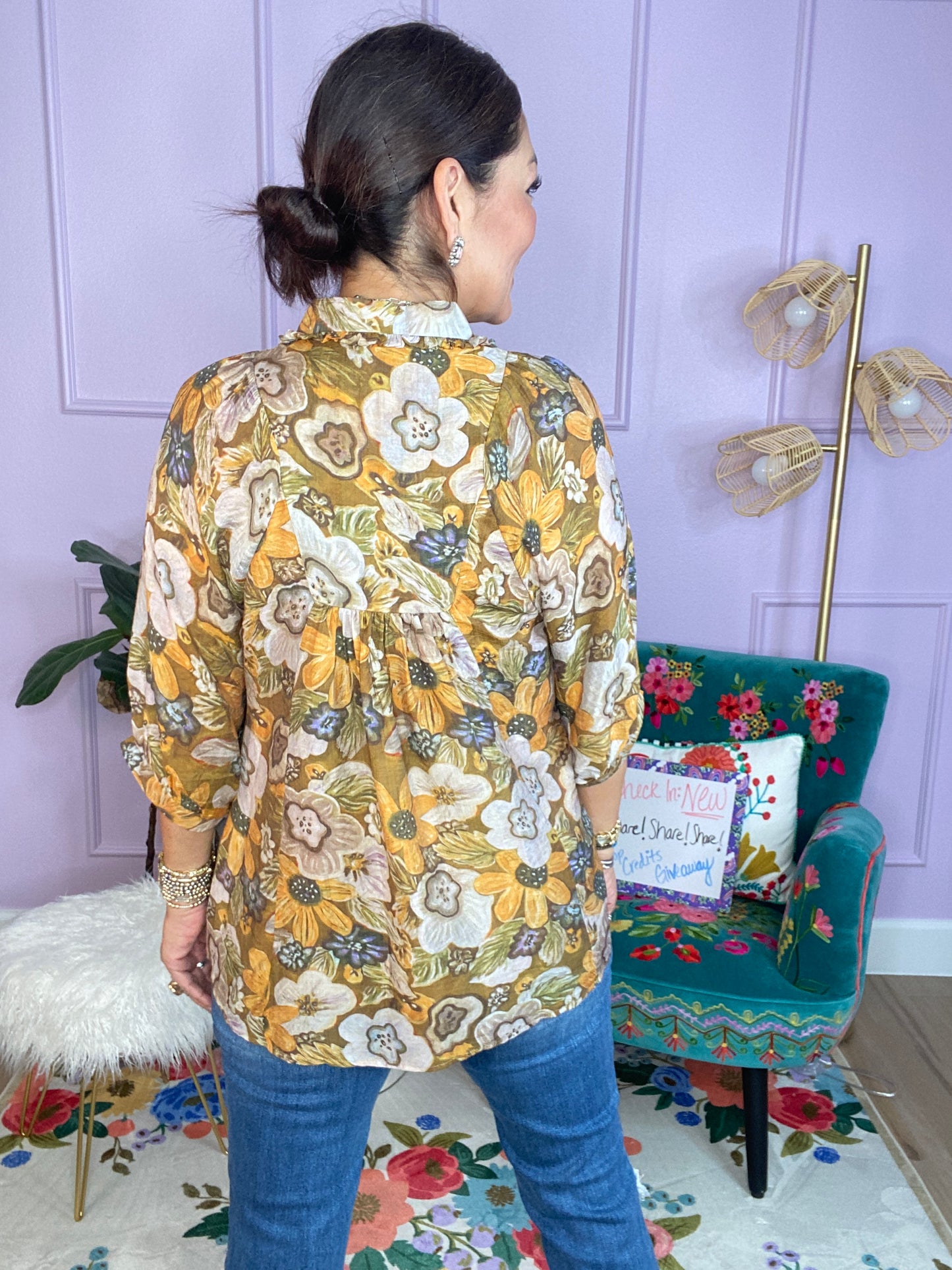 Floral Print Blouse