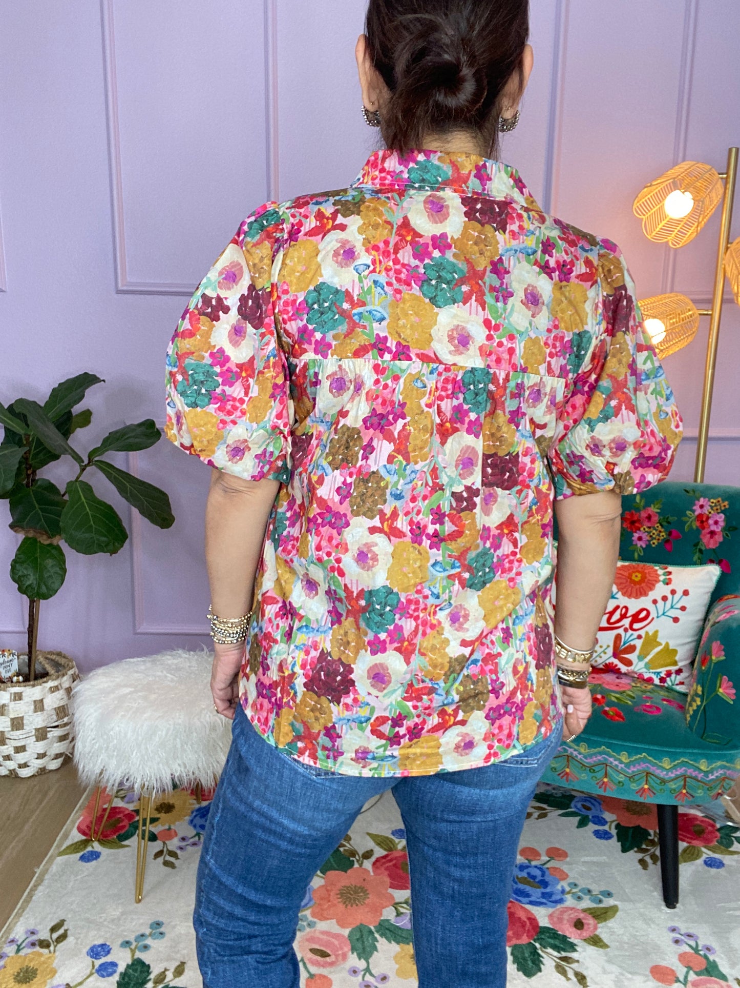 MULTI FLORAL TOP