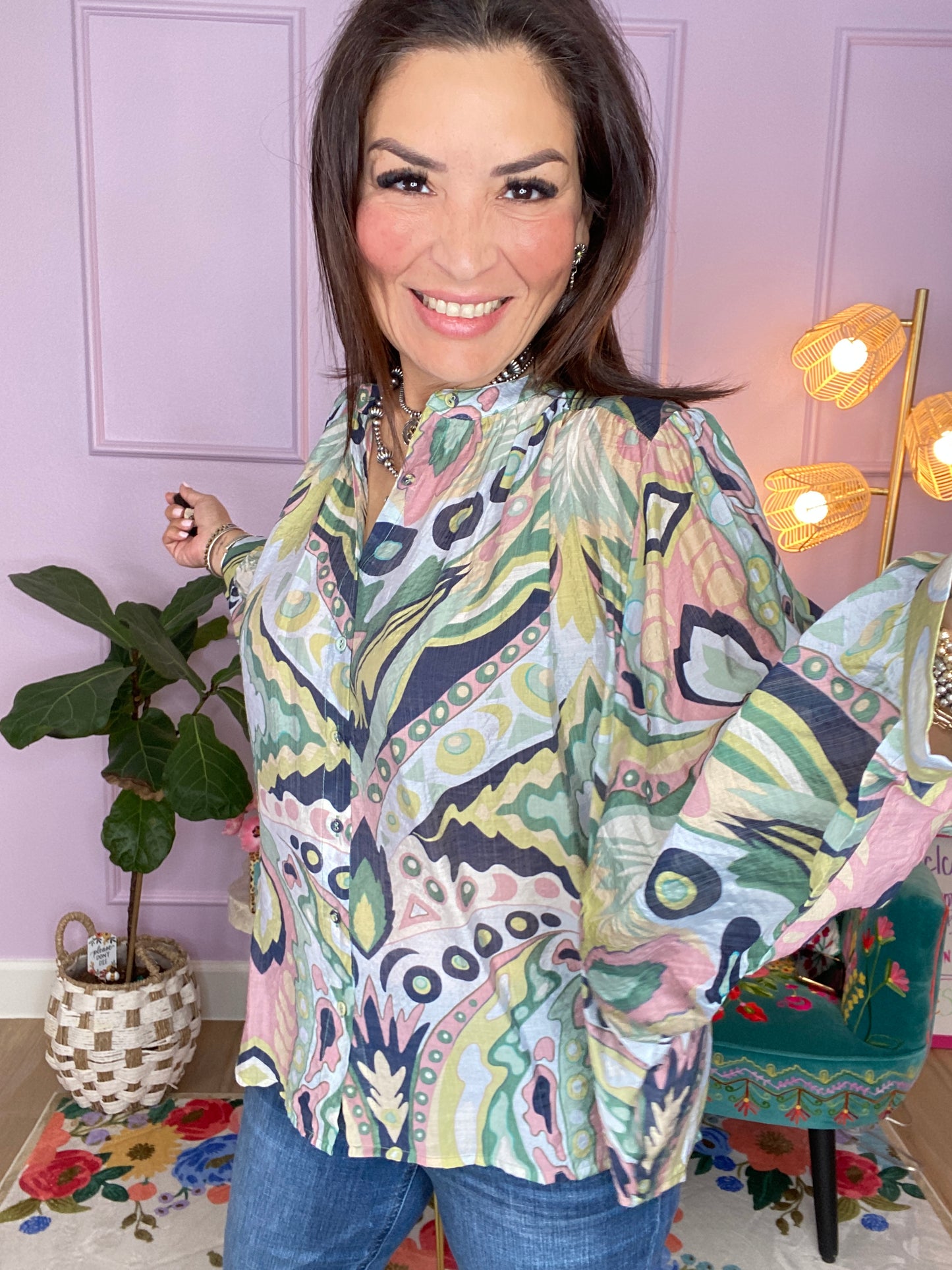 Kaleidoscope Dreams Button Down