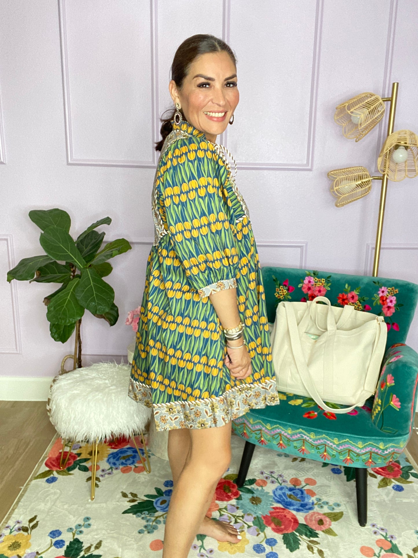 GREEN MIX DRESS