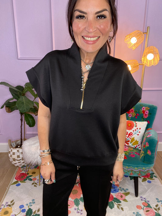 SCUBA HIGH NECK HALF ZIP VEST