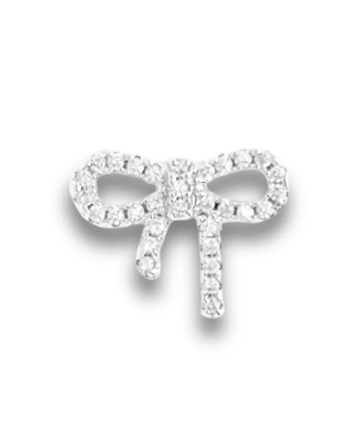 SILVER CZ Slider Charms for Strap Bracelet