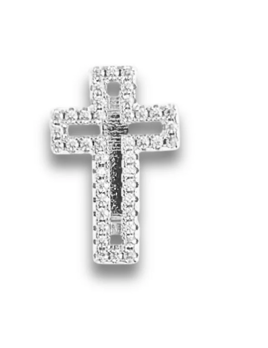 SILVER CZ Slider Charms for Strap Bracelet