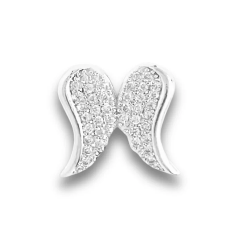 SILVER CZ Slider Charms for Strap Bracelet