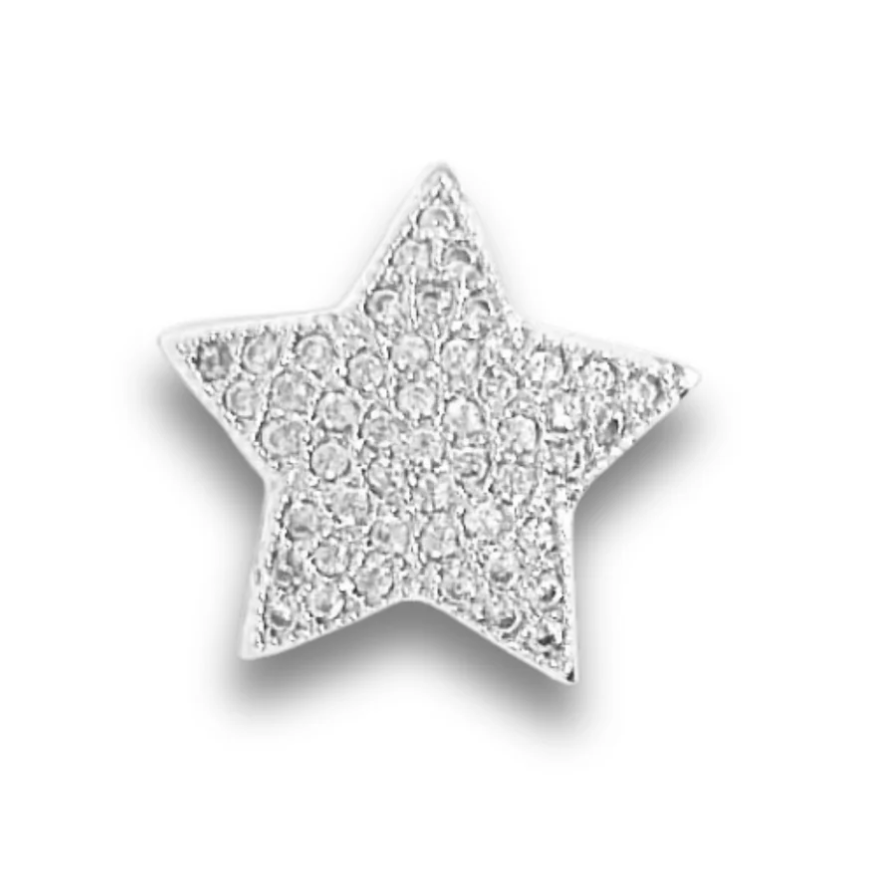 SILVER CZ Slider Charms for Strap Bracelet