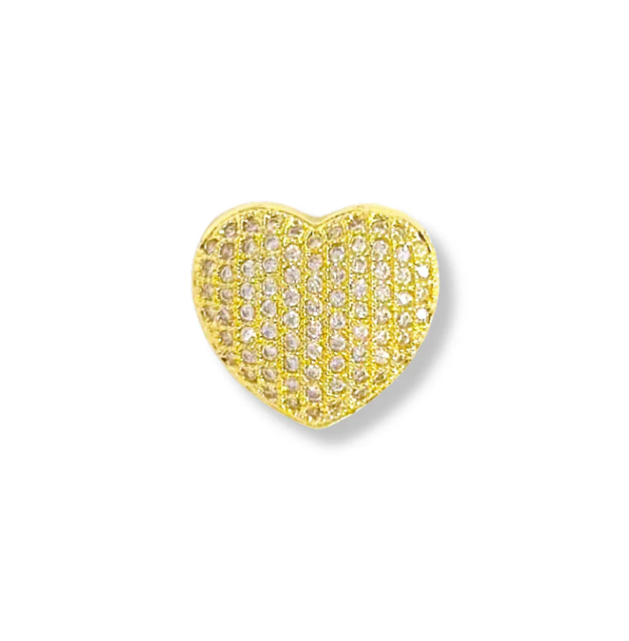 GOLD CZ Slider Charms for Strap Bracelet
