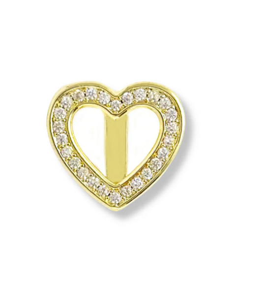 GOLD CZ Slider Charms for Strap Bracelet