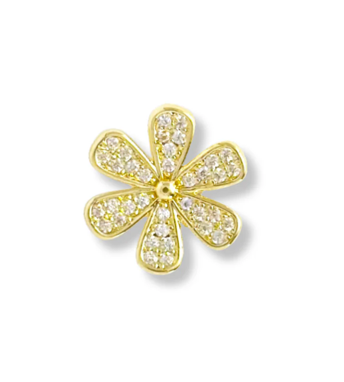 GOLD CZ Slider Charms for Strap Bracelet