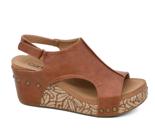 CORKY'S CARLEY - COGNAC FLORAL WRAP