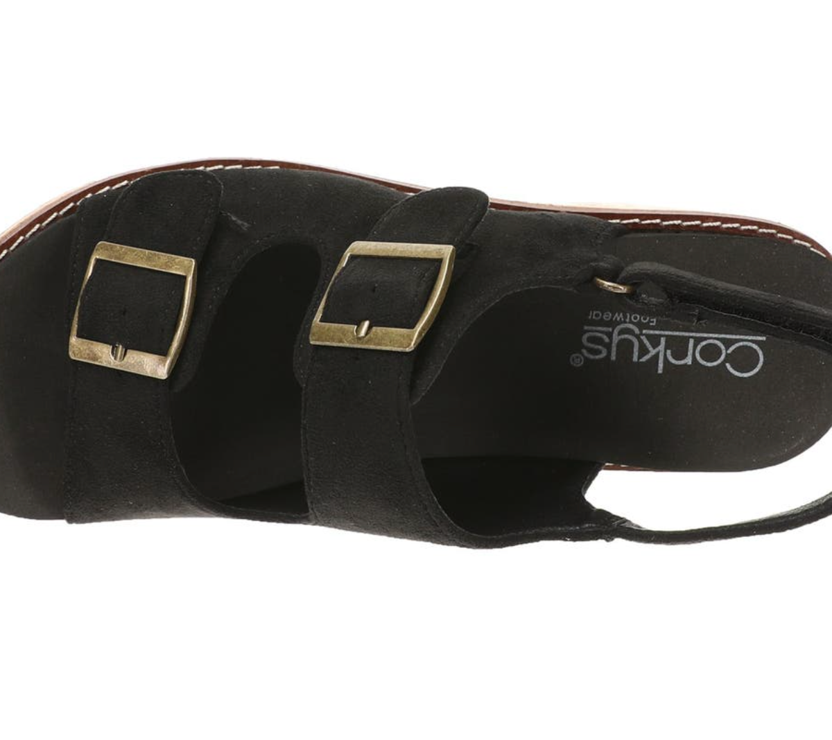 Corky's MY 2 CENTS - BLACK FAUX SUEDE