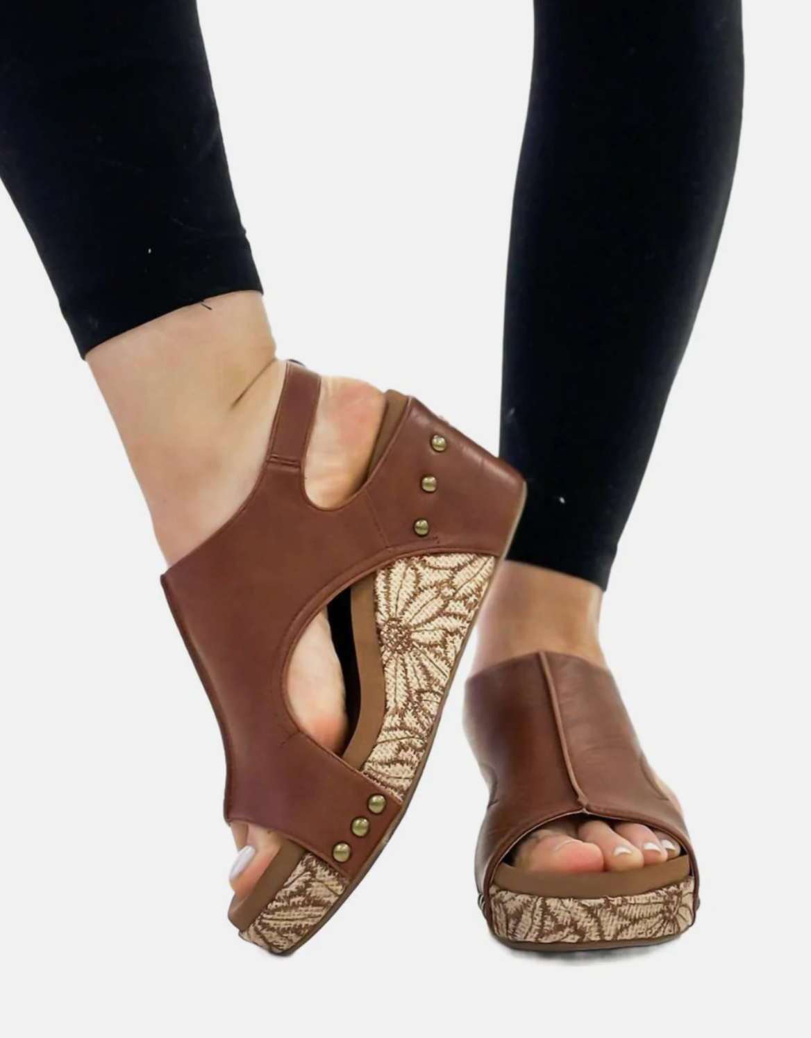 CORKY'S CARLEY - COGNAC FLORAL WRAP