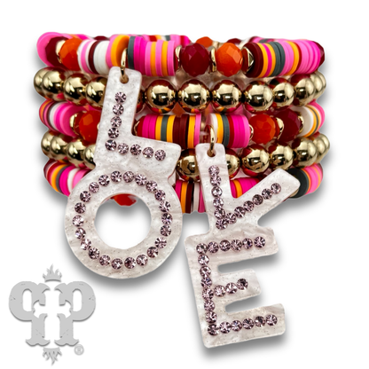 LOVE charm bracelet