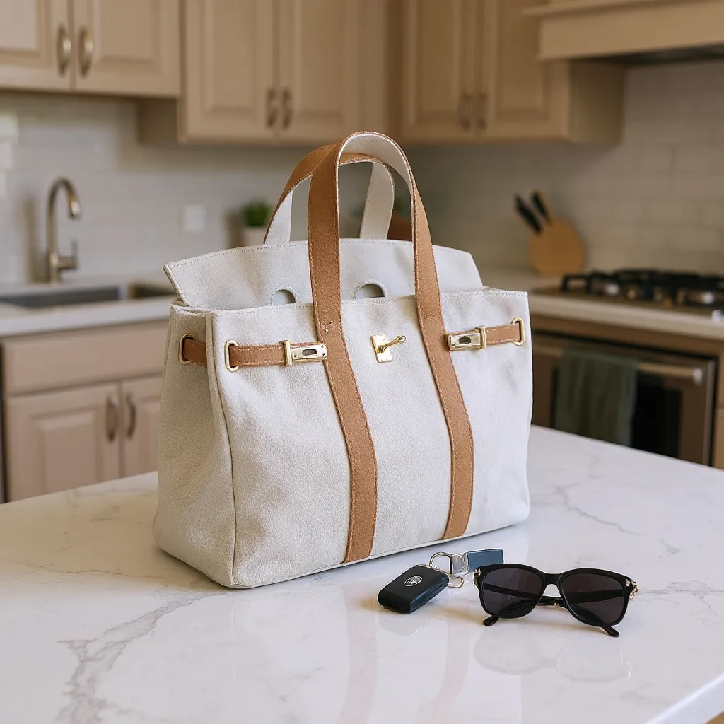 The Luxe Signature Tote- Short Handle