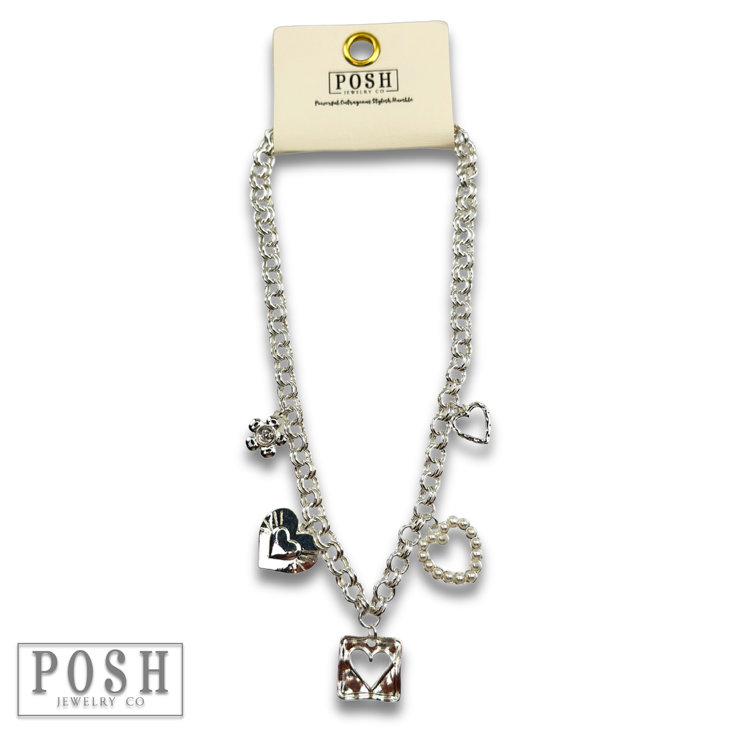 Flirty charm necklace