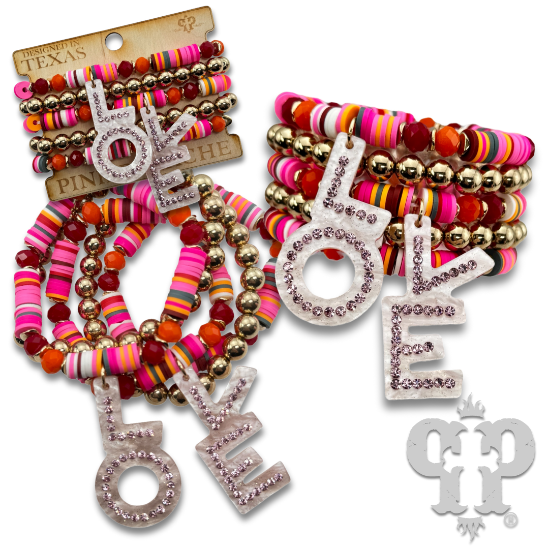 LOVE charm bracelet