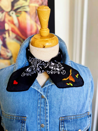 Embroidered Cattle Call Bandana