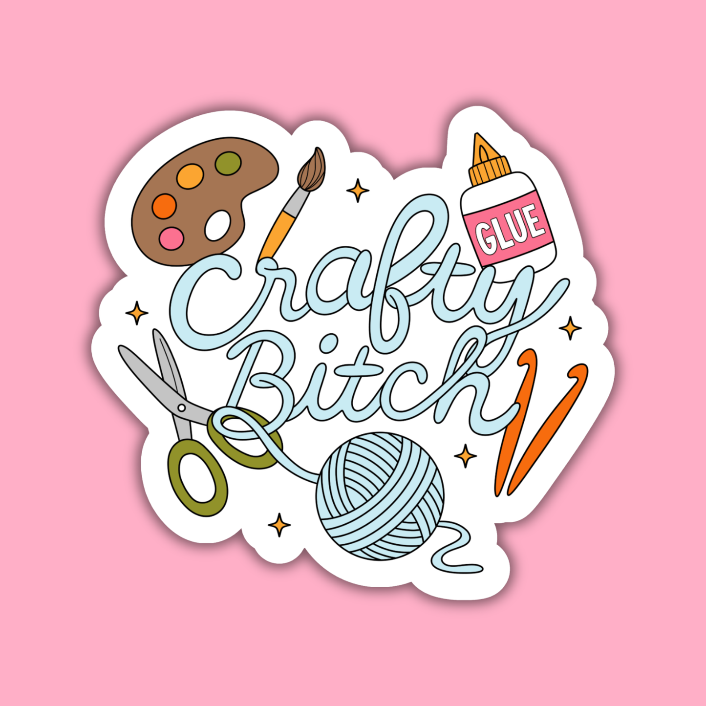Crafty Bitch Sticker