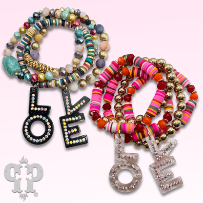 LOVE charm bracelet