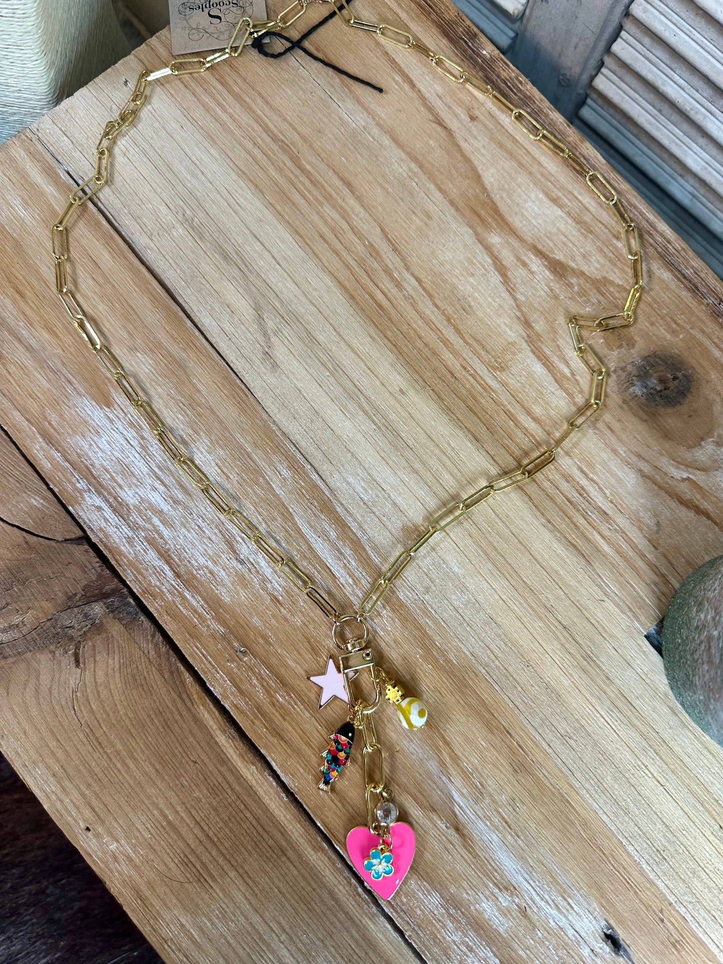 Fishing for a Heart Necklace