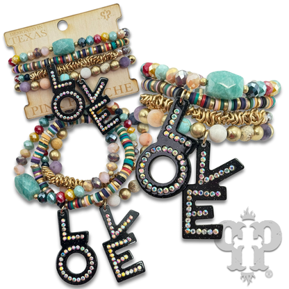 LOVE charm bracelet