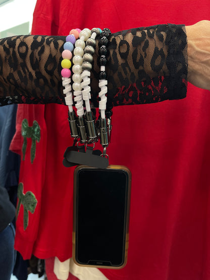 BEADED PHONE CHARGER/WRIST ACCESSORY