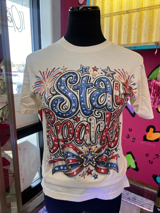 STAY SPARKLY CRYSTAL TEE