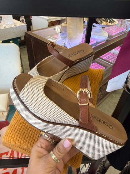 CORKY'S TREAT YOURSELF - BOURBON COMBO WEDGE SHOE