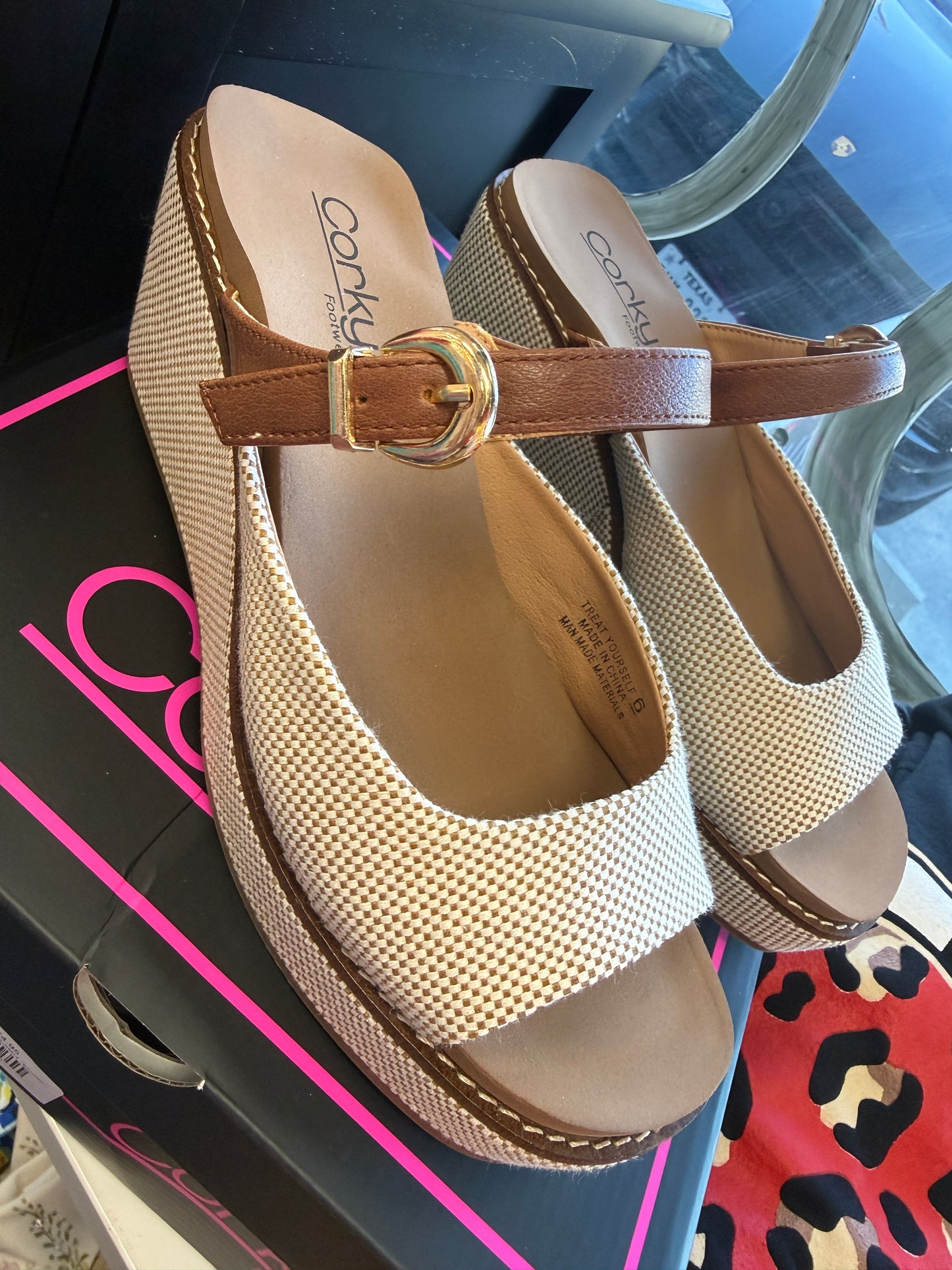 CORKY'S TREAT YOURSELF - BOURBON COMBO WEDGE SHOE