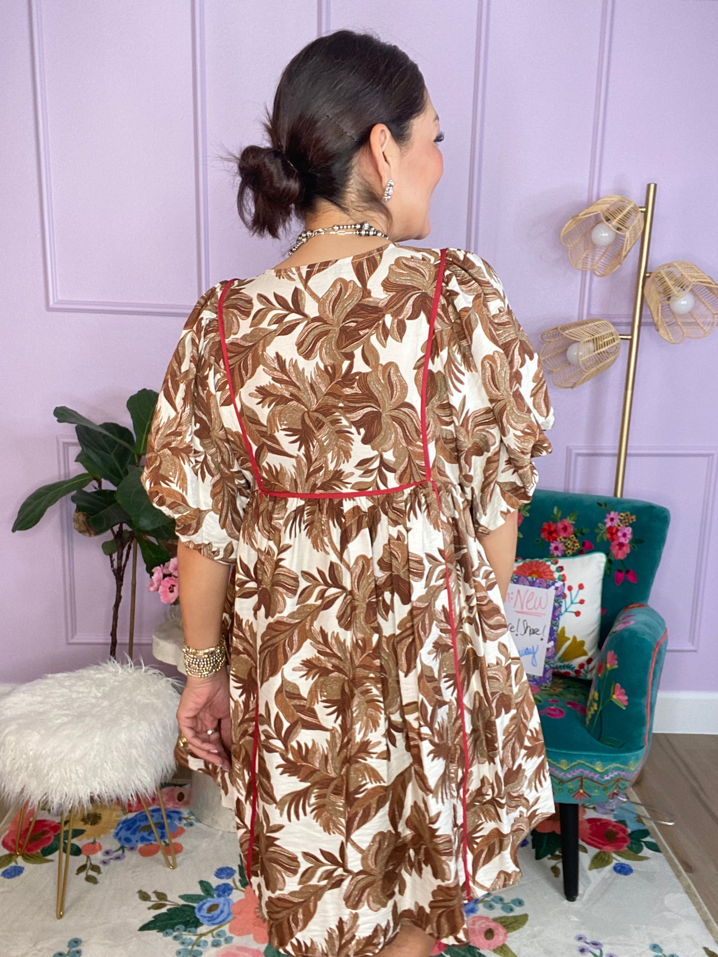Autumn Whisper Babydoll Dress