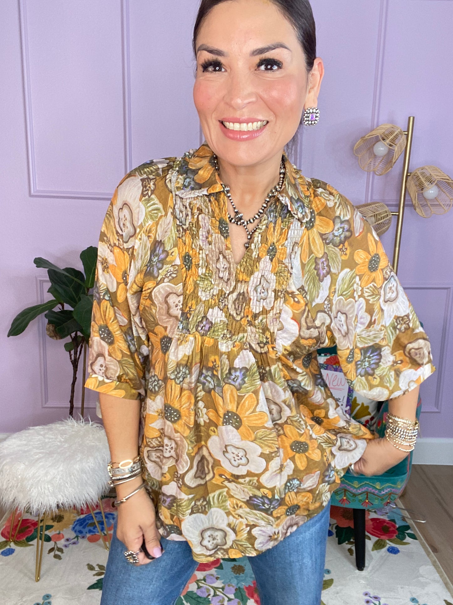 Floral Print Blouse