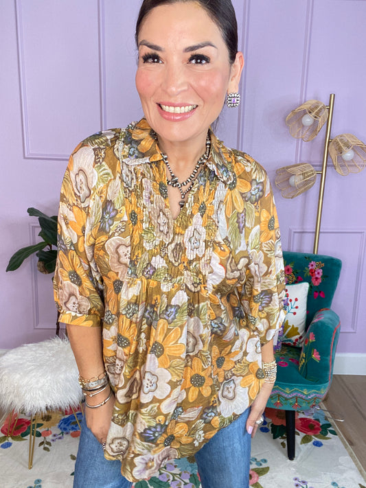 Floral Print Blouse