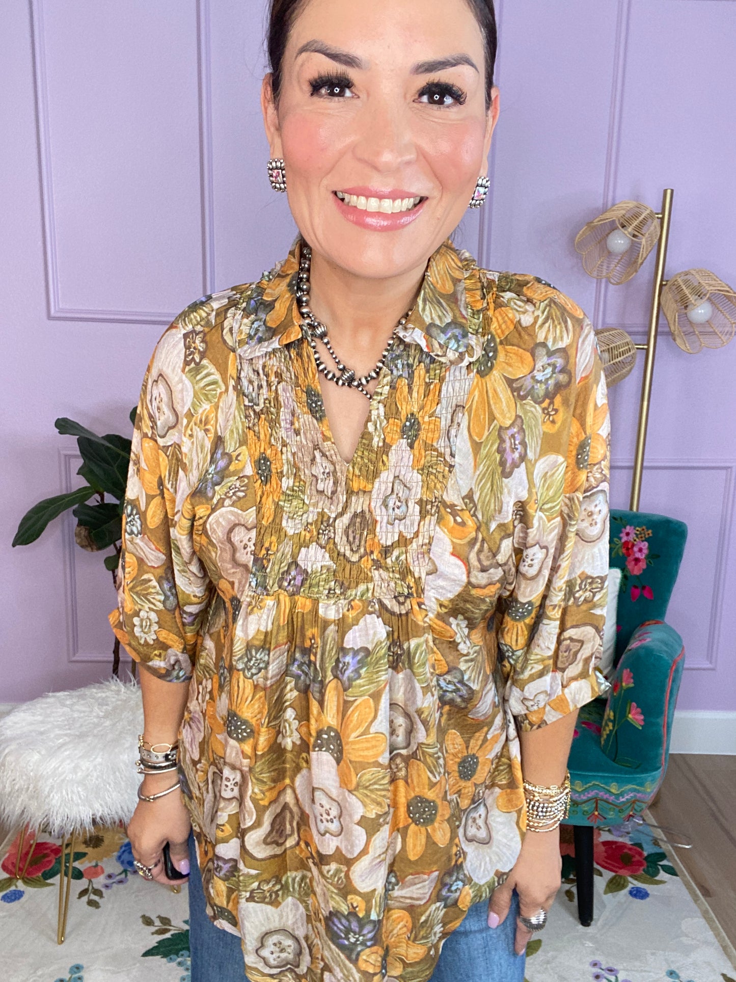 Floral Print Blouse