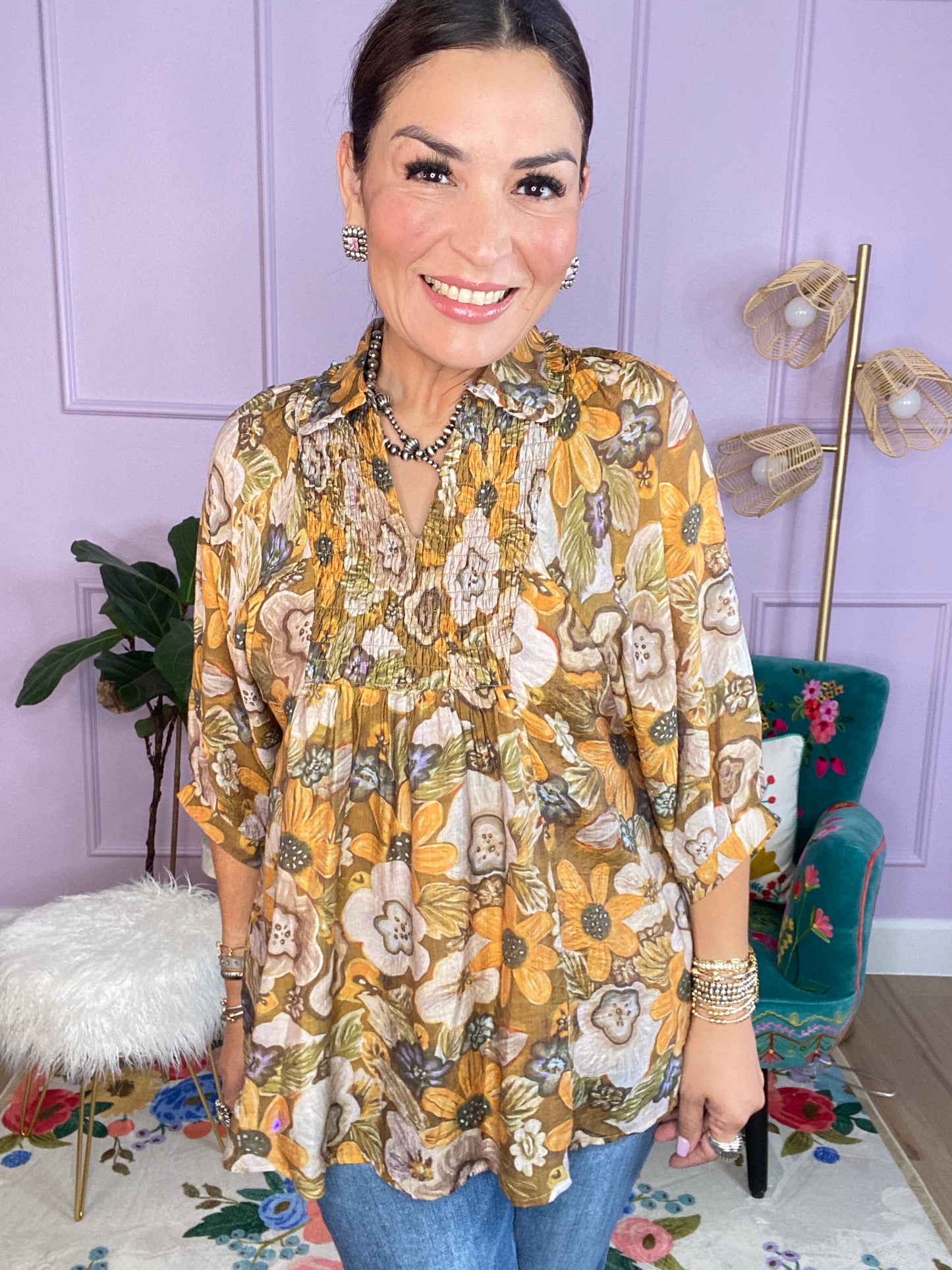 Floral Print Blouse