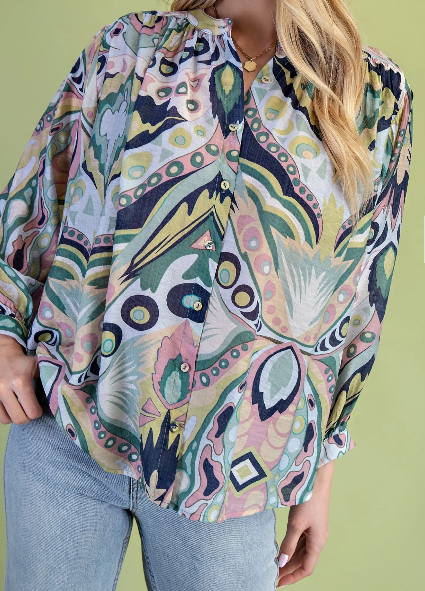 Kaleidoscope Dreams Button Down