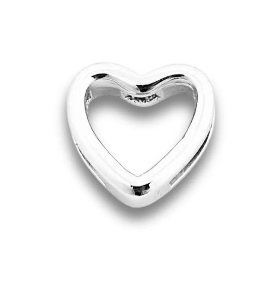 SILVER CZ Slider Charms for Strap Bracelet