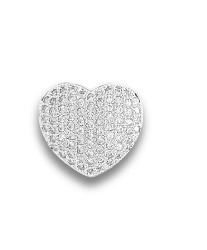 SILVER CZ Slider Charms for Strap Bracelet