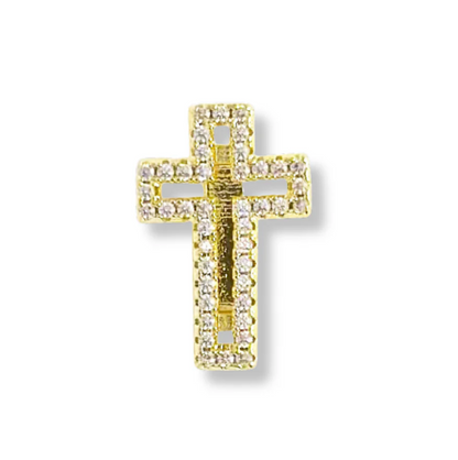 GOLD CZ Slider Charms for Strap Bracelet