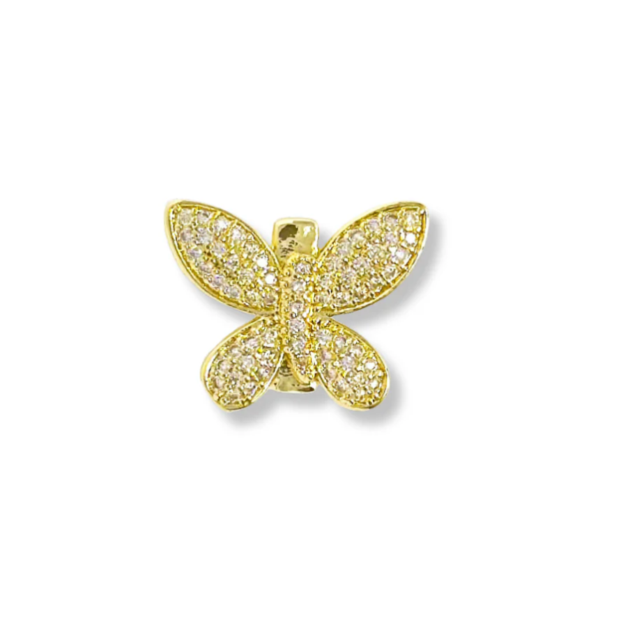 GOLD CZ Slider Charms for Strap Bracelet