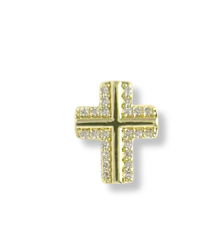 GOLD CZ Slider Charms for Strap Bracelet