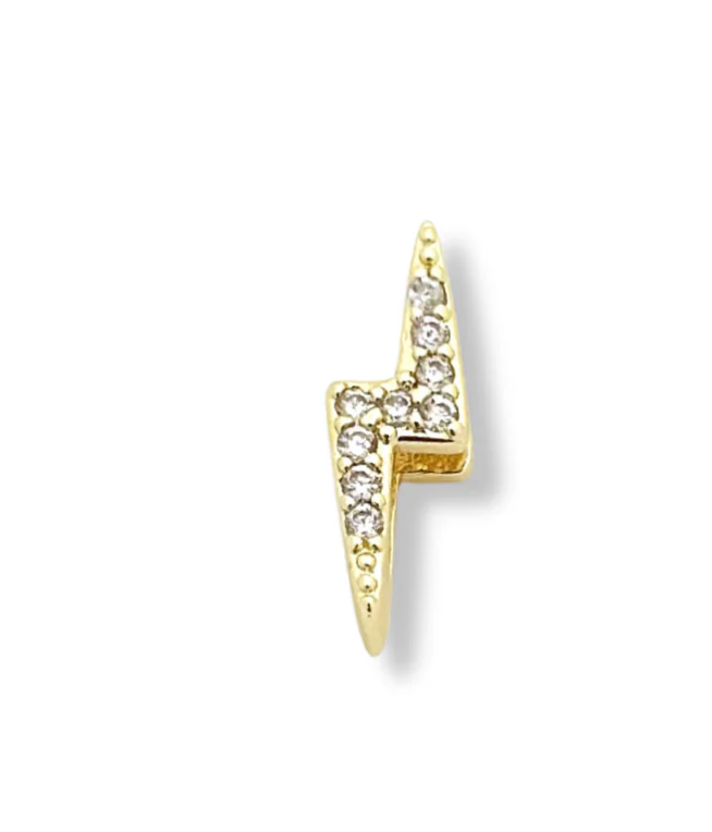 GOLD CZ Slider Charms for Strap Bracelet