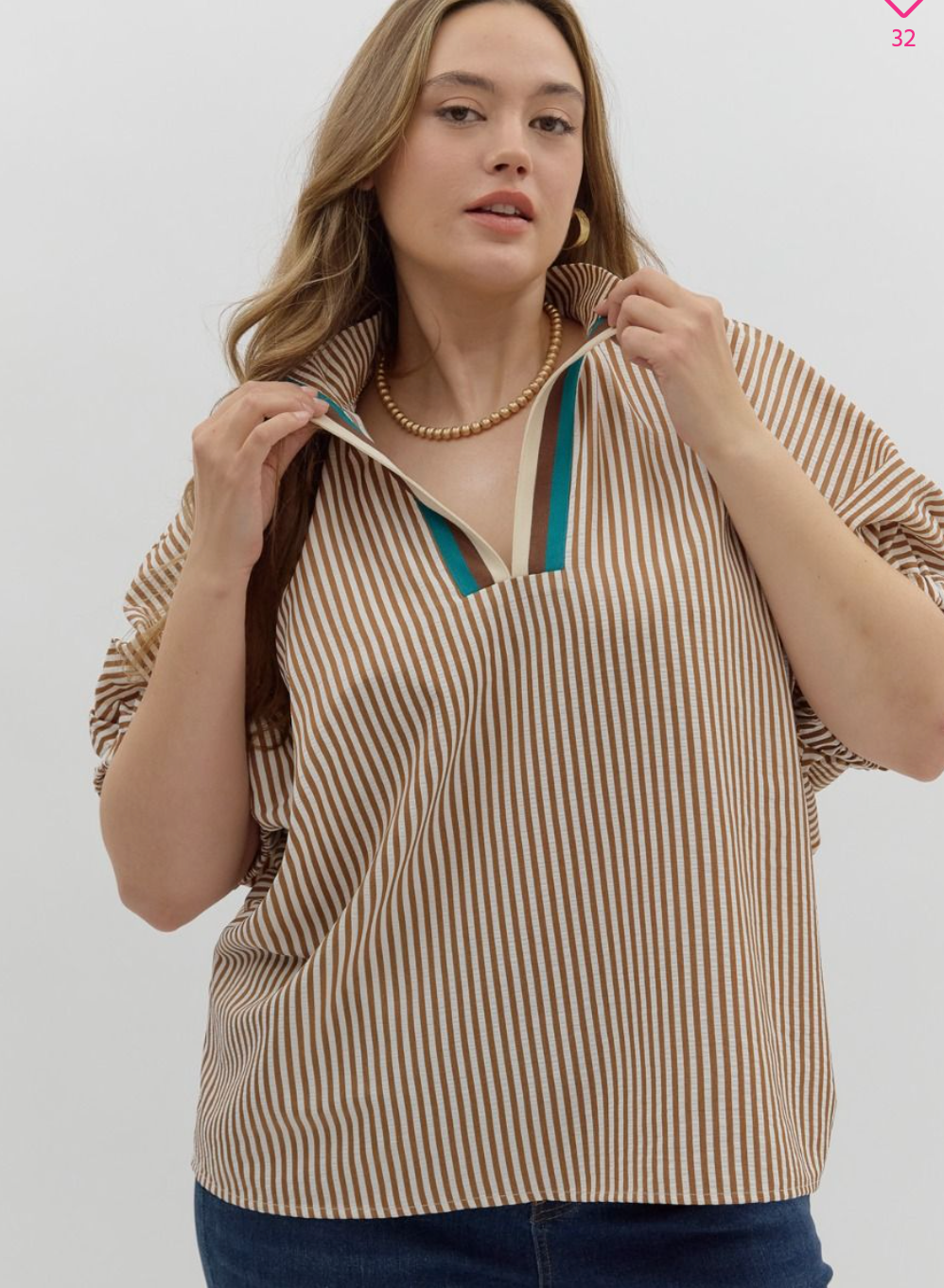 ✨ PLUS Striped Dolman Sleeve Top ✨
