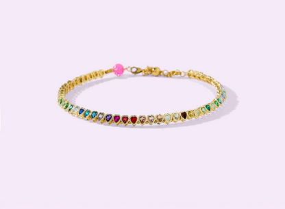 AMORE RAINBOW HEART CHOKER