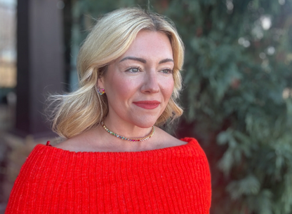 AMORE RAINBOW HEART CHOKER