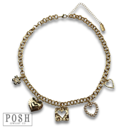 Flirty charm necklace