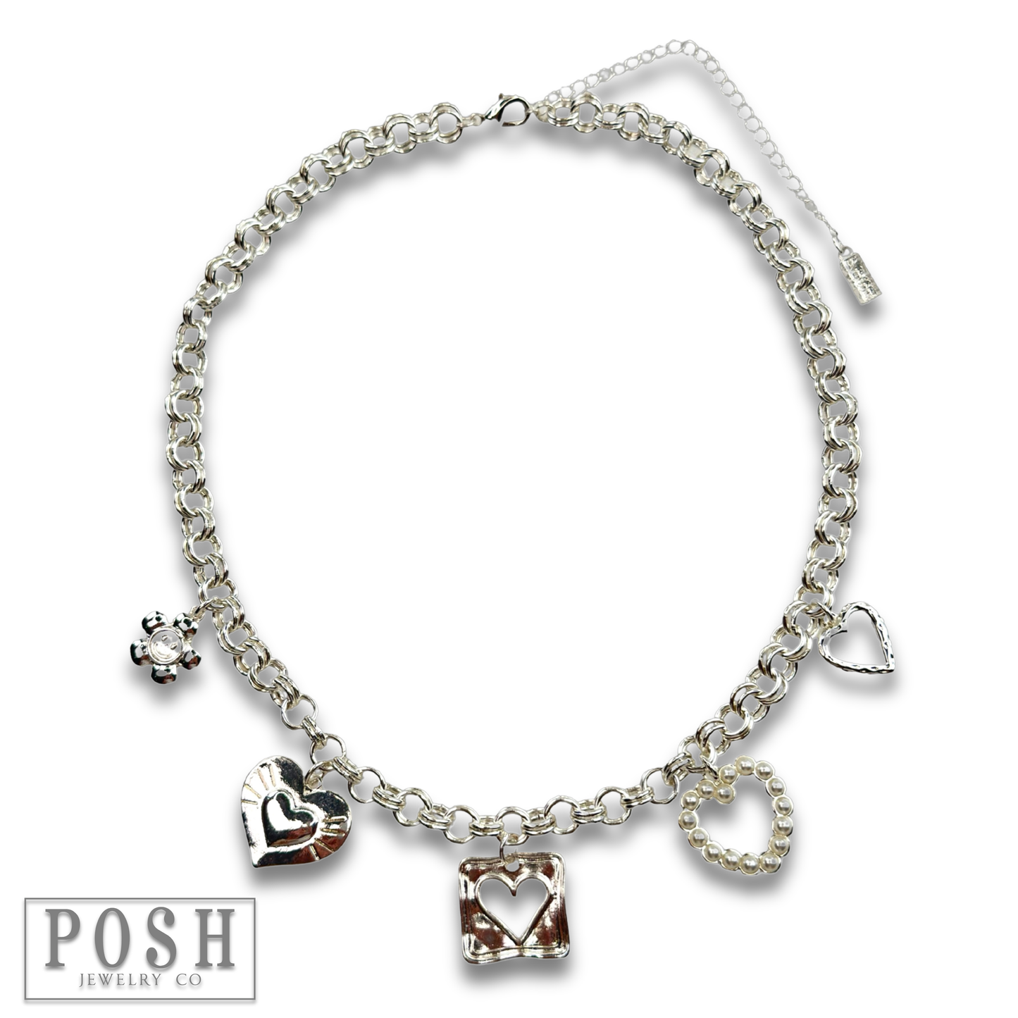 Flirty charm necklace