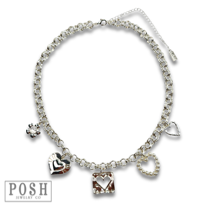 Flirty charm necklace