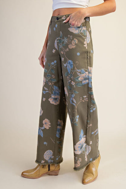 MEADOW BLOOM WIDE-LEG PANTS